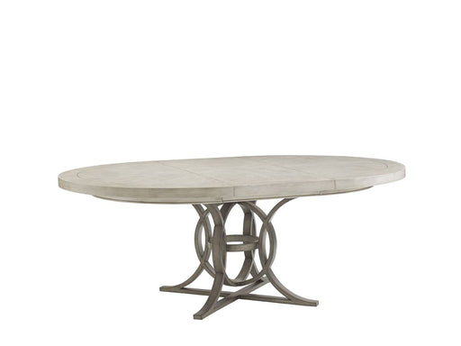 Lexington Oyster Bay Calerton Round Dining Table in Light Oyster Shell image