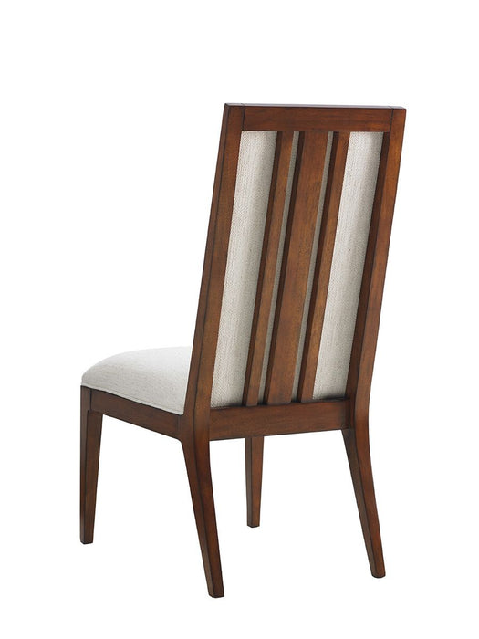 Tommy Bahama Home Island Fusion Natori Slat Back Side Chair in Ivory (Set of 2)