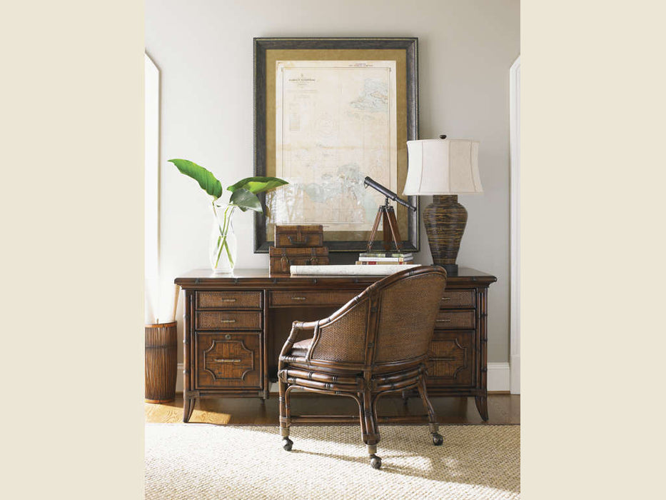 Sligh Bal Halbour Isle of Palms Credenza in Tobacco Brown Finish