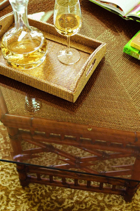 Tommy Bahama Island Estate Key Largo Cocktail Table w/Glass Top