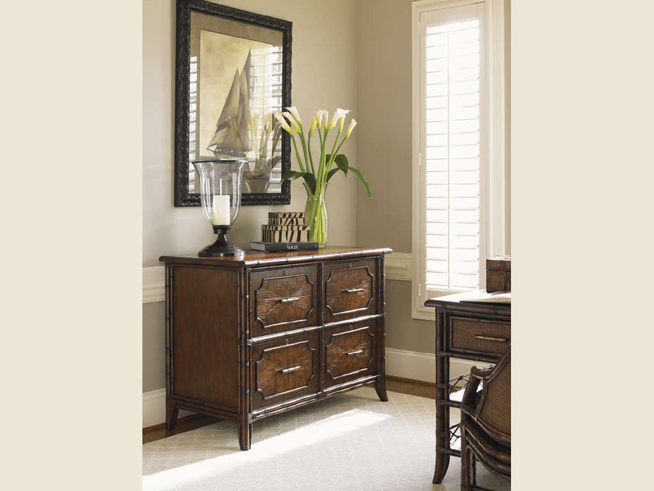 Sligh Bal Halbour Laguana Beach File Chest in Tobacco Brown Finish