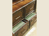 Sligh Bal Halbour Laguana Beach File Chest in Tobacco Brown Finish image