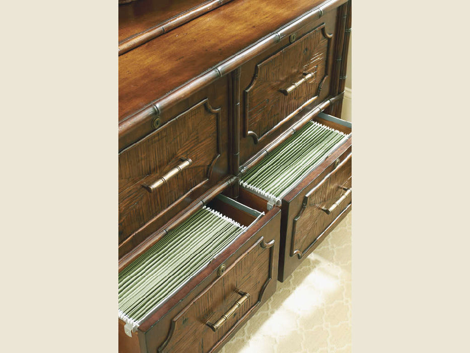 Sligh Bal Halbour Laguana Beach File Chest in Tobacco Brown Finish image