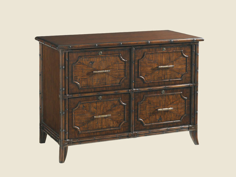 Sligh Bal Halbour Laguana Beach File Chest in Tobacco Brown Finish