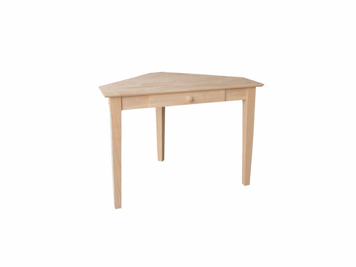 John Thomas Unfinished Corner Shaker Desk image