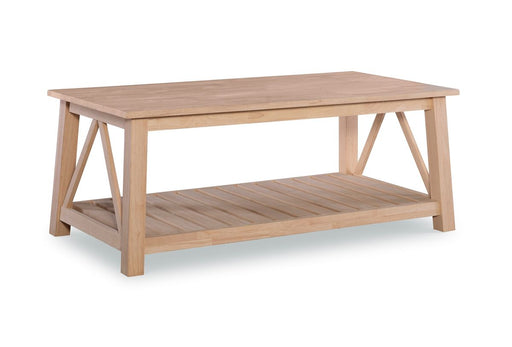 John Thomas Unfinished Surrey Coffee Table image