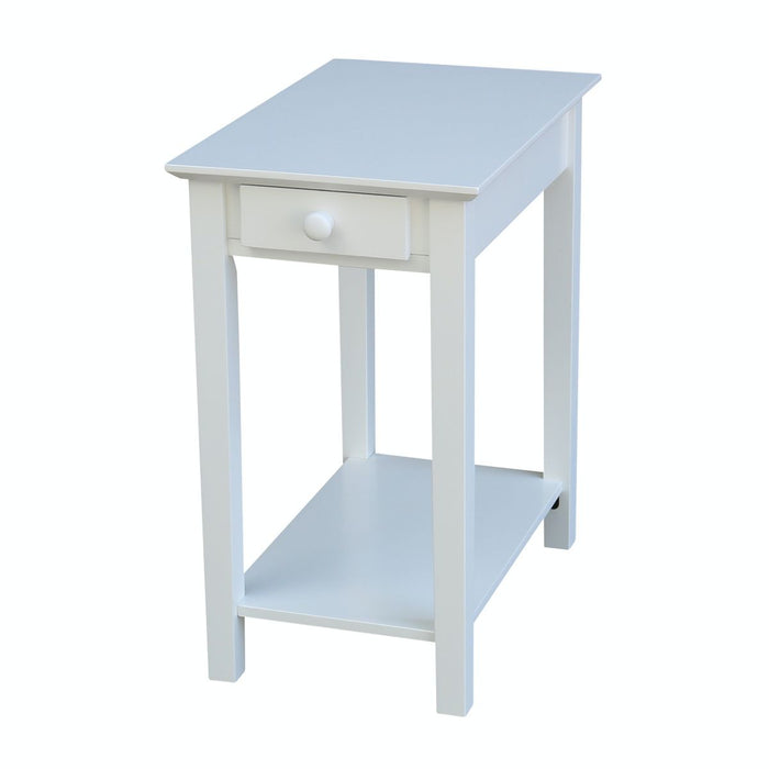 John Thomas Destinations Narrow End Table in Pure White image