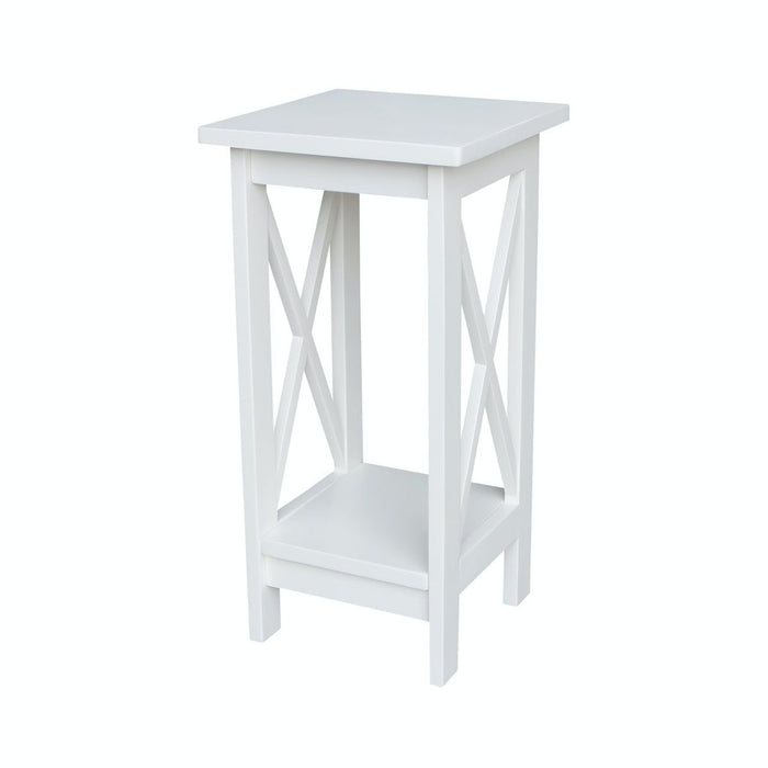 John Thomas Home Accents 24'' X Side Plant Stand in White image
