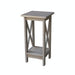 John Thomas Home Accents 24'' X Side Plant Stand in Taupe Gray image
