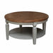 John Thomas Vista Round Coffee Table in Hickory & Stone image