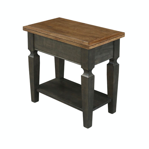 John Thomas Vista Side Table in Hickory & Coal image
