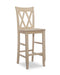 John Thomas Unfinished 30'' Double XX-Back Stool (Built) image