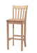 John Thomas Unfinished 30'' Slatback Stool (Built) image