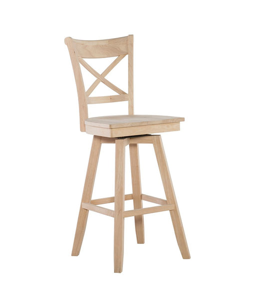 John Thomas Unfinished 30'' Charlotte Swivel Stool (Built) image
