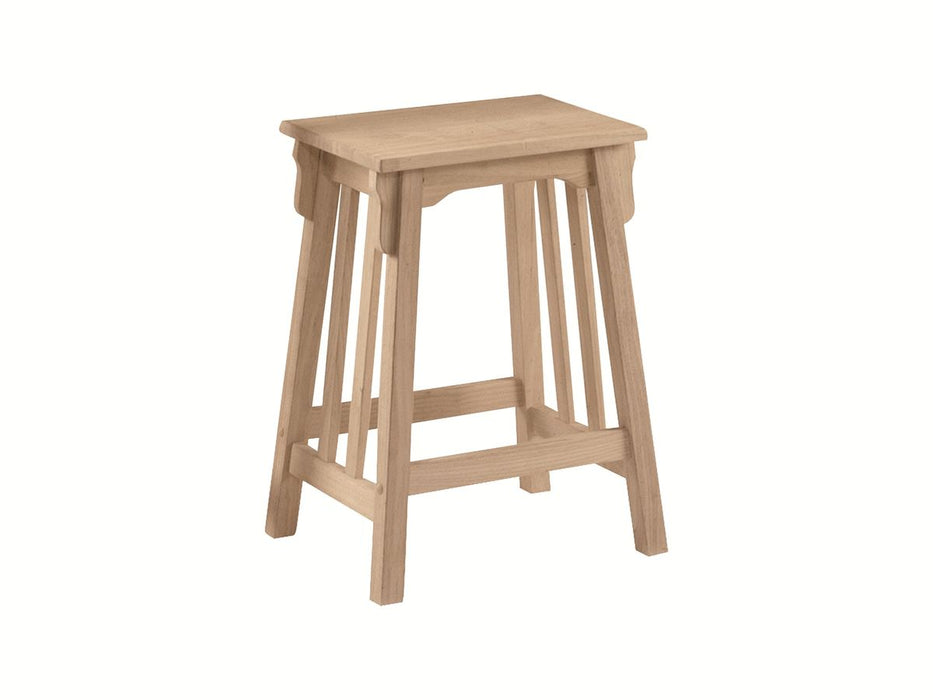 John Thomas Unfinished 24'' Mission Stool image