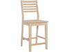 John Thomas Unfinished 24 Inch Aspen Ladderback Stool image