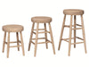 John Thomas Unfinished Scoop Seat Swivel Stools image