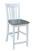John Thomas Dining Essentials San Remo Stool in White Grey image
