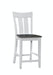 John Thomas Cosmopolitan 24'' Ava Stool in Heather Gray / White image