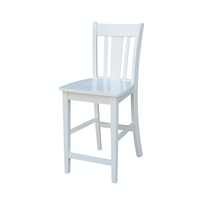John Thomas Dining Essentials San Remo Stool in Pure White image