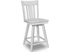 John Thomas Dining Essentials 24'' San Remo Swivel Stool in Pure White image