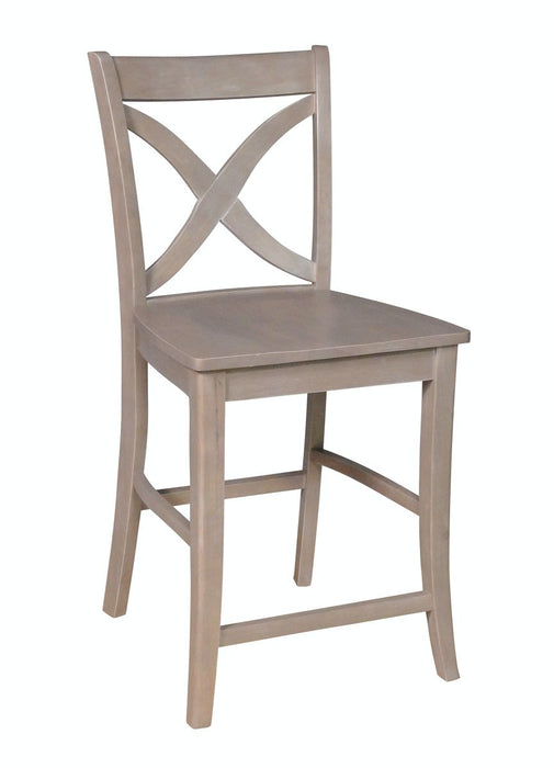 John Thomas Cosmopolitan Salerno Stool in Taupe Gray image
