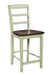 John Thomas Dining Essentials Madrid Stool in Almond & Espresso image