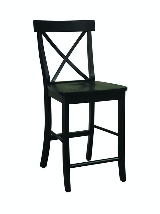 John Thomas Dining Essentials X-Back Stool in Black image