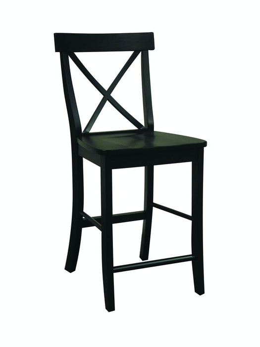 John Thomas Dining Essentials X-Back Stool in Black image