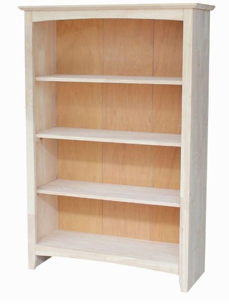 John Thomas Unfinished Shaker Bookcase image