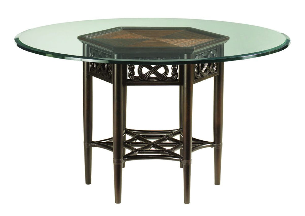 Tommy Bahama Royal Kahala Sugar & Lace Table w/60" Glass Top