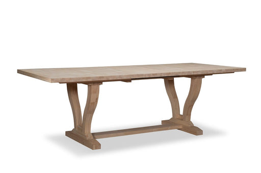 John Thomas Unfinished Elle Trestle Table Top image