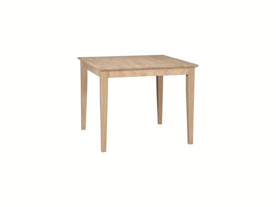 John Thomas Unfinished Square Table (top only) / Shaker Leg image