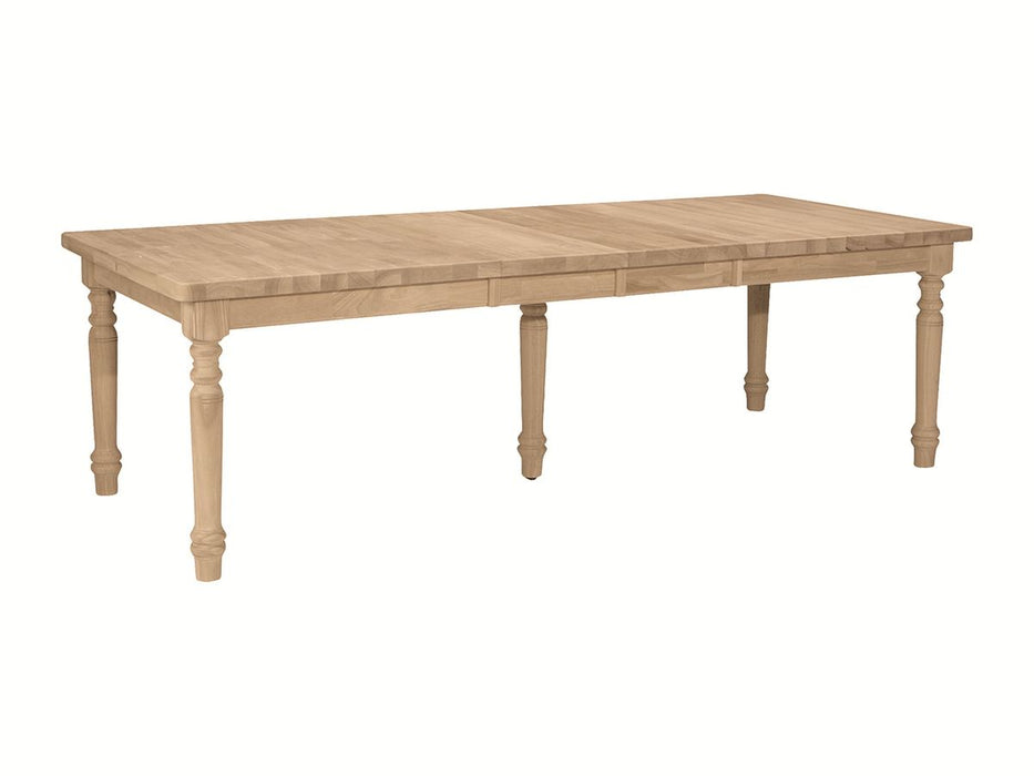 John Thomas Unfinished Farmhouse Table (Top only) / Turned Legs (Set of 5)