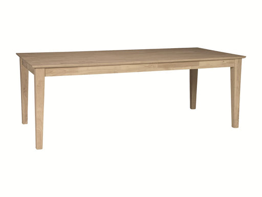 John Thomas Unfinished Solid Top Shaker Table image