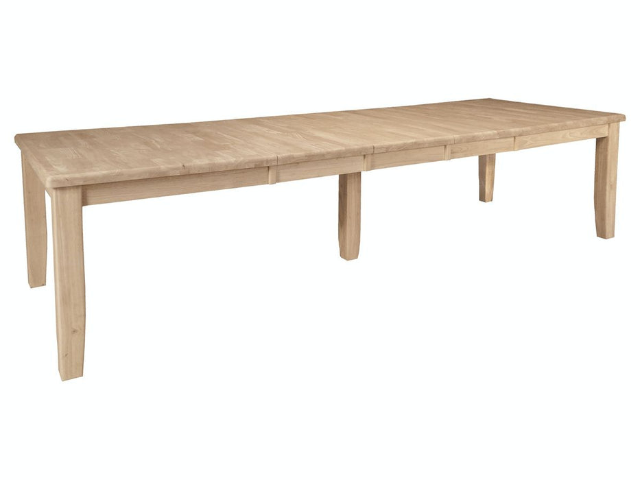 John Thomas Unfinished Large Extension Table (top only) / Shaker Legs image