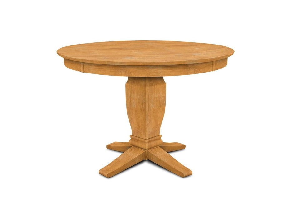 John Thomas Unfinished Round Pedestal Table (top only) / Java Gathering Pedestal image
