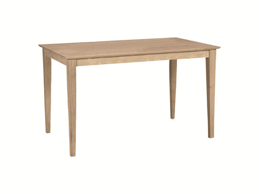 John Thomas Unfinished Solid Top Shaker Table image