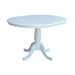 John Thomas Dining Essentials Round Extension Table in Pure White;T08-30B image