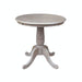 John Thomas Dining Essentials 30'' Pedestal Table in Taupe Gray;T09-30B image