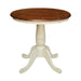 John Thomas Dining Essentials 30'' Pedestal Espresso/Almond image