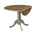 John Thomas Dining Essentials Round Dropleaf Pedestal Table in Hickory Stone image