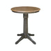 John Thomas Dining Essentials 30'' Pedestal Table in Hickory/Coal image