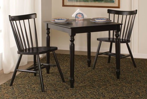 John Thomas Furniture Dining Essentials Copenhagen Side Chair (Set of 2) in Black image