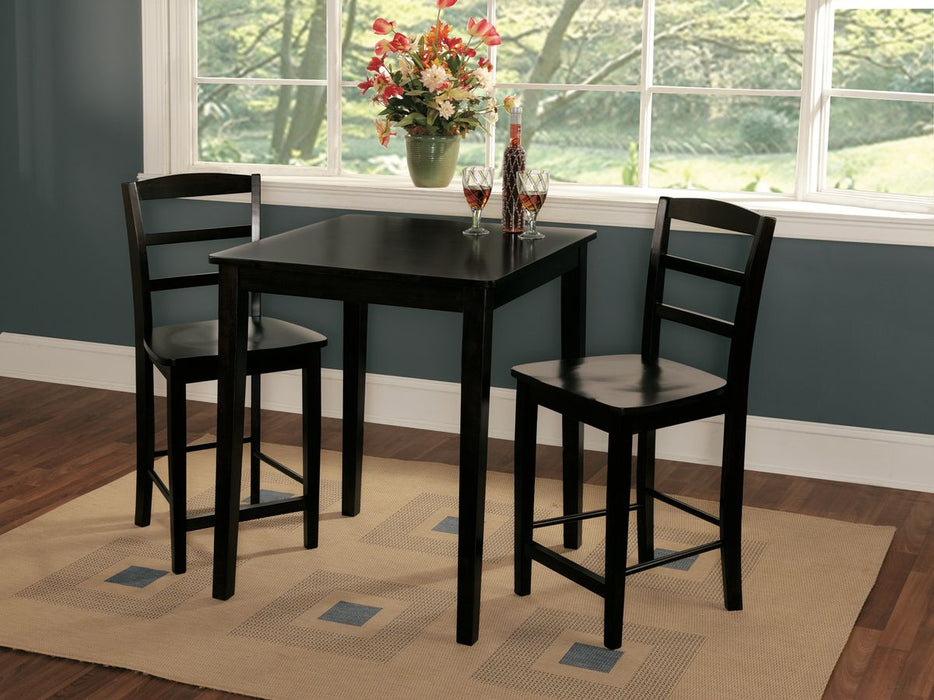 John Thomas Dining Essentials 30'' Square Table / 30'' Shaker Legs