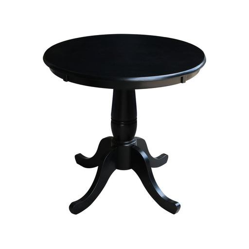John Thomas Dining Essentials 30'' Pedestal Table in Black image