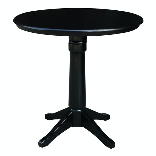 John Thomas Dining Essentials 36'' Pedestal Table in Black image