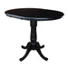 John Thomas Dining Essentials Round Extension Table in Black image