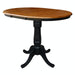 John Thomas Dining Essentials Round Extension Table in Cherry/Black image
