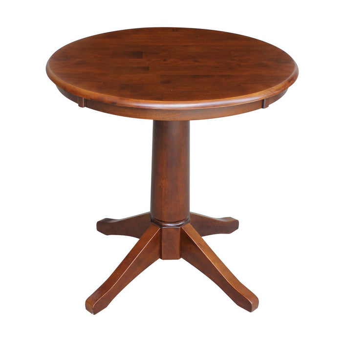 John Thomas Dining Essentials 30'' Pedestal Table in Espresso image